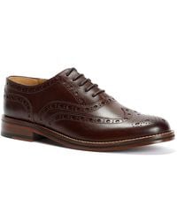 Chapman & Moore - Oxford Brogue Leather Mahogany Shoes - Lyst