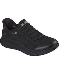 Skechers - Bobs Sport Squad 4 Dire Step Polyester Trainers - Lyst