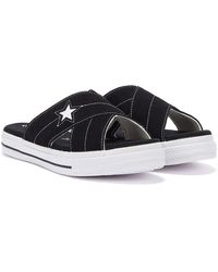 converse leather flats