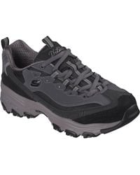 Skechers - D'Lites Modern Classic Leather /Charcoal Trainers - Lyst