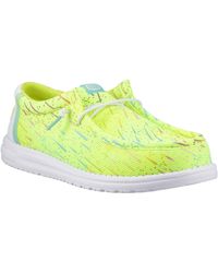 HEYDUDE - Wally Party Mesh Synthetic Punch/ Moccasins Shoes - Lyst