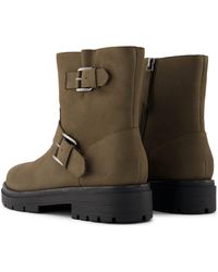 TOMS - Ionie Moto Leder Damen Canteen Stiefel - Lyst