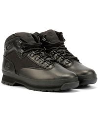Timberland - Euro Hiker Workwear I Blackout Botas De Cuero Para Hombre En - Lyst