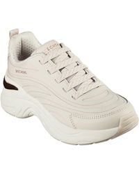 Skechers - Step N Flow 177575-Nat Natural Lace Up Shoes - Lyst