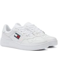 Tommy Hilfiger - Jeans Retro Basket Leather Trainers - Lyst