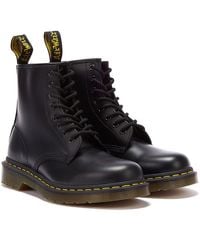 Dr. Martens - Schwarze Dr. Martens 101 Ys glatte Lederstiefel - Lyst