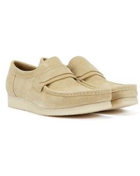 Clarks - Wallabee Loafer Men's Maple Suede Shoes - Lyst