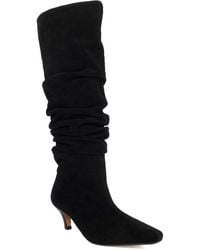 Dune - Saunders Leather Heeled Knee High Boots - Lyst