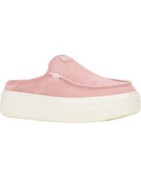 HEYDUDE - Austin Lift Classic Leather Rosette Mules - Lyst