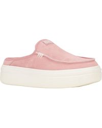 HEYDUDE - Austin Lift Classic Leather Rosette Mules - Lyst