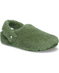 Crocs™ - Classic Cozzzy Polyester Army Slippers - Lyst
