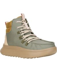 HEYDUDE - Wendy Peak Apres Pu Coated Canvas Boots - Lyst