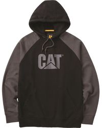 Caterpillar - Raglan Cotton Hooded Sweatshirt - Lyst