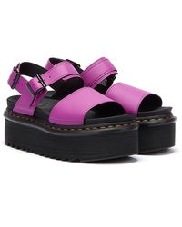 Dr. Martens Dr. Martens Voss Quad Hydro Bright Sandals - Purple