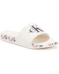 calvin klein womens sliders sale