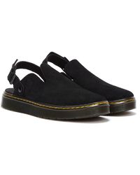 Dr. Martens - Carlson suede casual slingback slides - Lyst