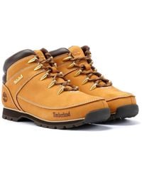 Timberland - Euro Sprint Mid Lace stiefel Aus Leder - Lyst
