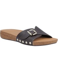 Fitflop - Iqushion Adjustable Buckle Leather Chocolate Sandals - Lyst