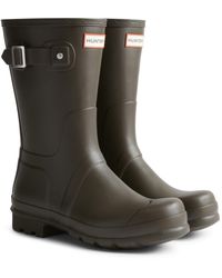 HUNTER - Original Short Wellington Boots Rubber - Lyst