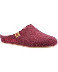 Hush Puppies - The Good 90% Recycled Rpet Polyester Burgundy Slippers - Lyst