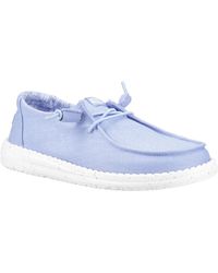 HEYDUDE - Wendy Stretch Canvas Textile Hydrangea Loafers - Lyst