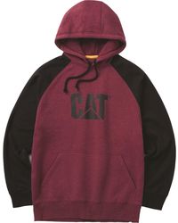 Caterpillar - Raglan Cotton Hooded Sweatshirt - Lyst