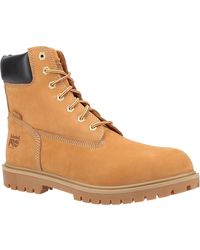 Timberland - Iconic Leather Wheat Safety Boots - Lyst