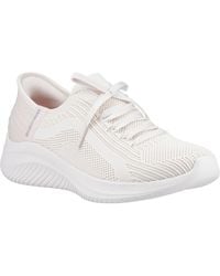 Skechers - Ultra Flex 3.0 Brilliant Path Textile Natur Sneakers - Lyst