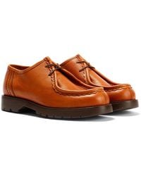 Kleman - Padror G Vgt Leather Cognac Lace-Up Shoes - Lyst