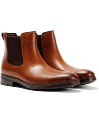 Cole Haan - Newmark Grand British Tan Leather Chelsea Boots - Lyst