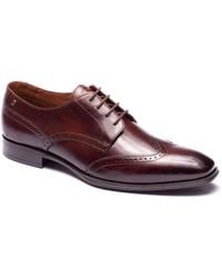 Base London - Sloane Leather Brogues Shoes - Lyst