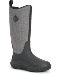 Muck Boot - Hale Botas De Agua Negras De Goma Con Textura De Espiga Peluda - Lyst