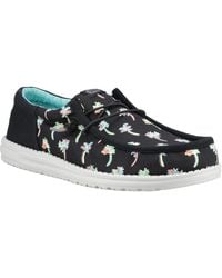 HEYDUDE - Wally Funk Party Palm Cotton /Multi Moccasins Shoes - Lyst