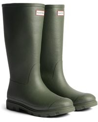 HUNTER - Downpour Tall Insulated Boot Rubber Dark Wellington Boots - Lyst
