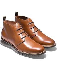 Cole Haan - 2.Zerogrand British Tan Leather Chukka Boots - Lyst