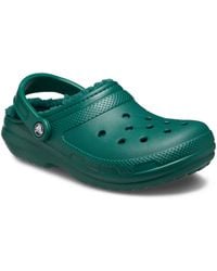 Crocs™ - Classic Lined Sabots Moss/Multi - Lyst
