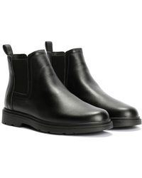 Geox - Spherica Ec1 C Tumble Leder Herren Schwarze Stiefel - Lyst