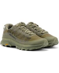 Merrell - Moab Speed Gore-Tex Se Scarpe Da Ginnastica Verdi Da Uomo - Lyst