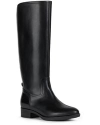 Geox - D Felicity Leather Boots - Lyst