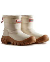 HUNTER - Wfs2108Wwu-Wwg Intrepid Short Snow Boots - Lyst