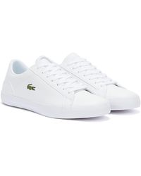 all white lacoste shoes