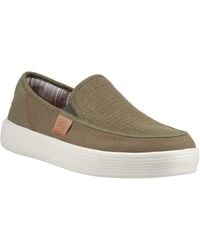 HEYDUDE - Sunapee Coastline Cotton Blend Loafers - Lyst