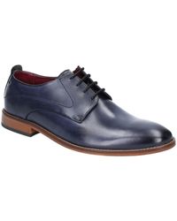 Base London - Script Washed Leather Oxford Shoes - Lyst