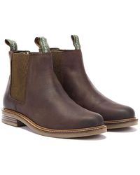 Barbour Farsley Choco Brown Chelsea Boots