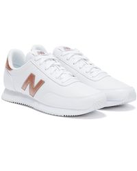 white and rose gold trainers womens