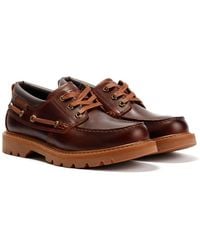 Caterpillar - Colorado Boat Lo Leather Dark Russet Lace-Up Shoes - Lyst