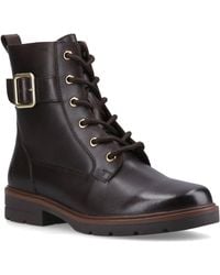 Hush Puppies - Teagan Biker Leather Boots - Lyst