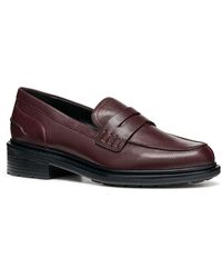 Geox - D Walk Pleasure F Leather Moccasins Shoes - Lyst