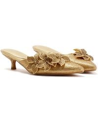 French Connection - Victoria Velvet Kitten Heel Heels - Lyst