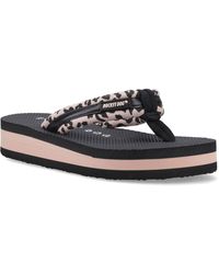 Rocket Dog - Monica Leon Leopard Textile Light Flip Flops - Lyst